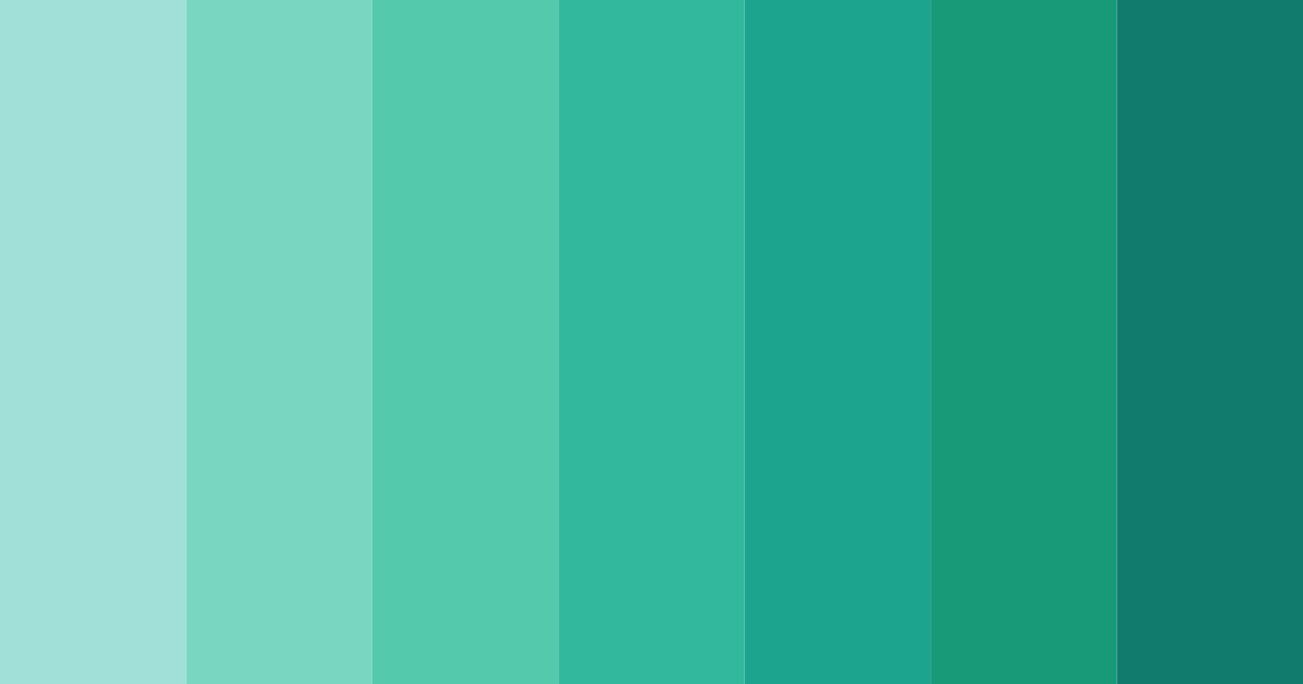Download minty oasis color palette PNG image (landscape)