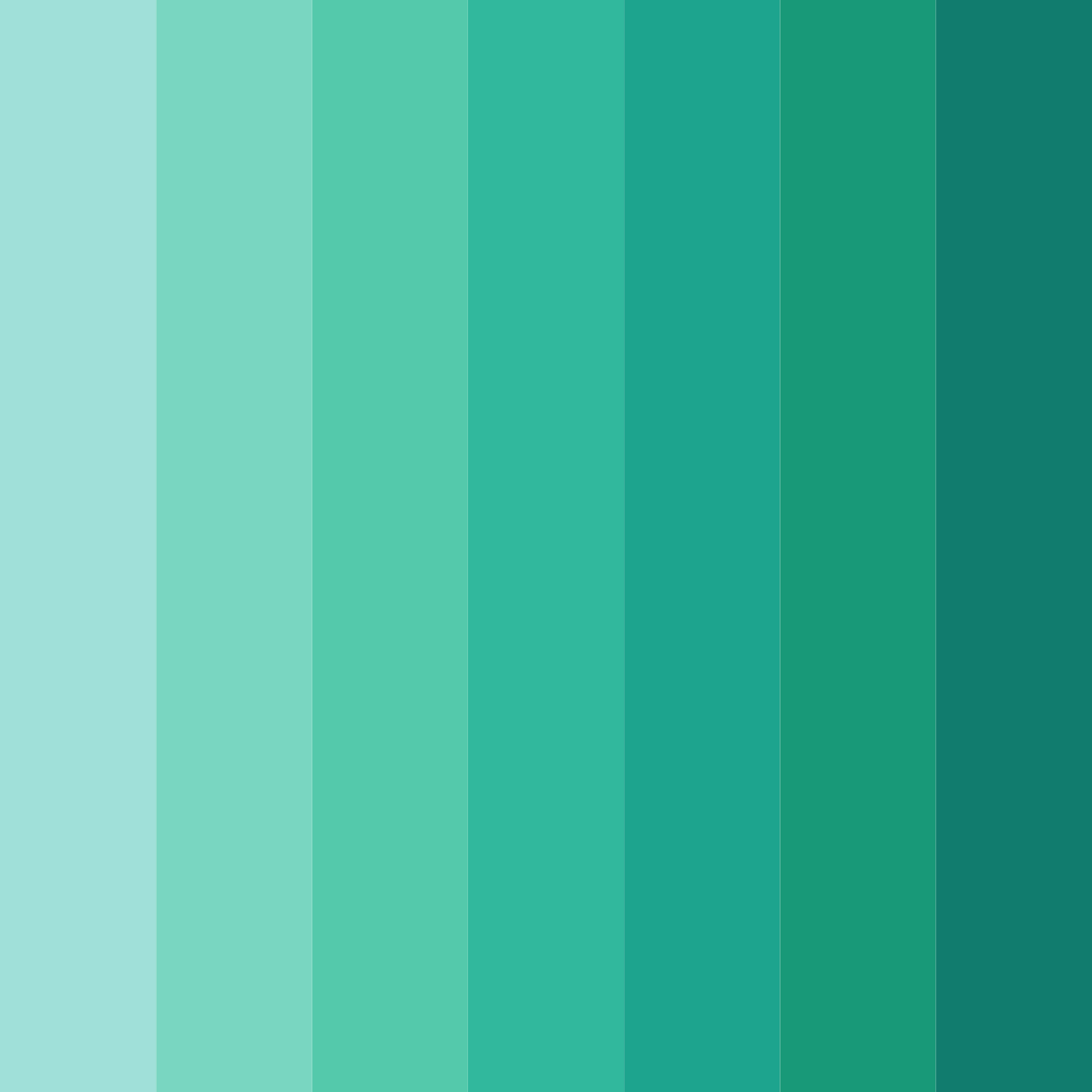Download minty oasis color palette PNG image (square)