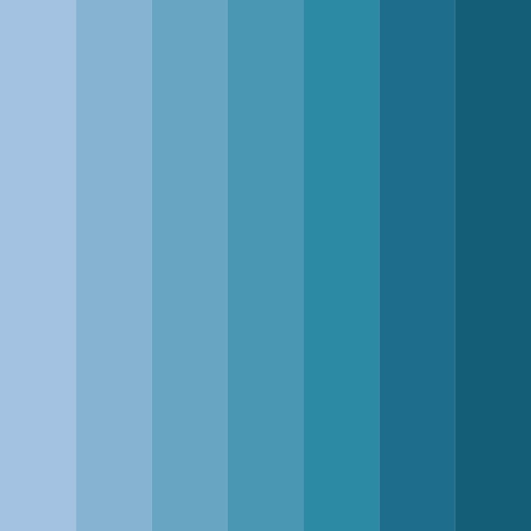 Download serenity in blue color palette PNG image (square)