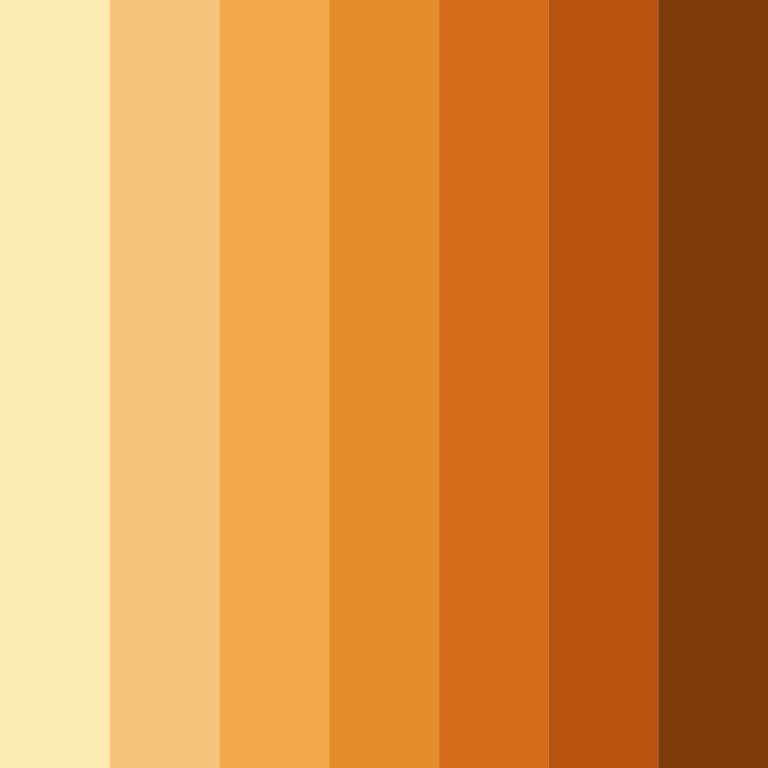 Download autumn harvest glow color palette PNG image (square)