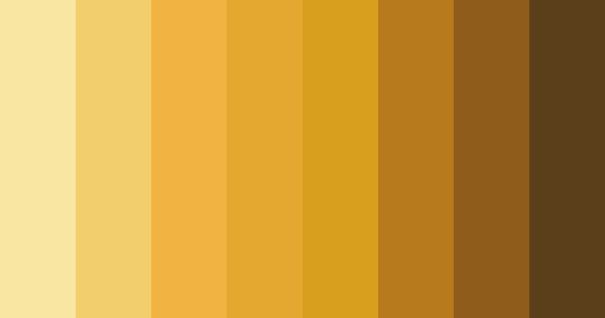 Download golden harvest hues color palette PNG image (landscape)