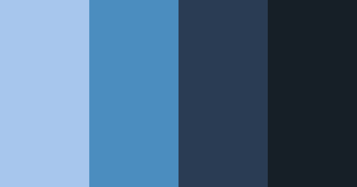 Download midnight maritime color palette PNG image (landscape)