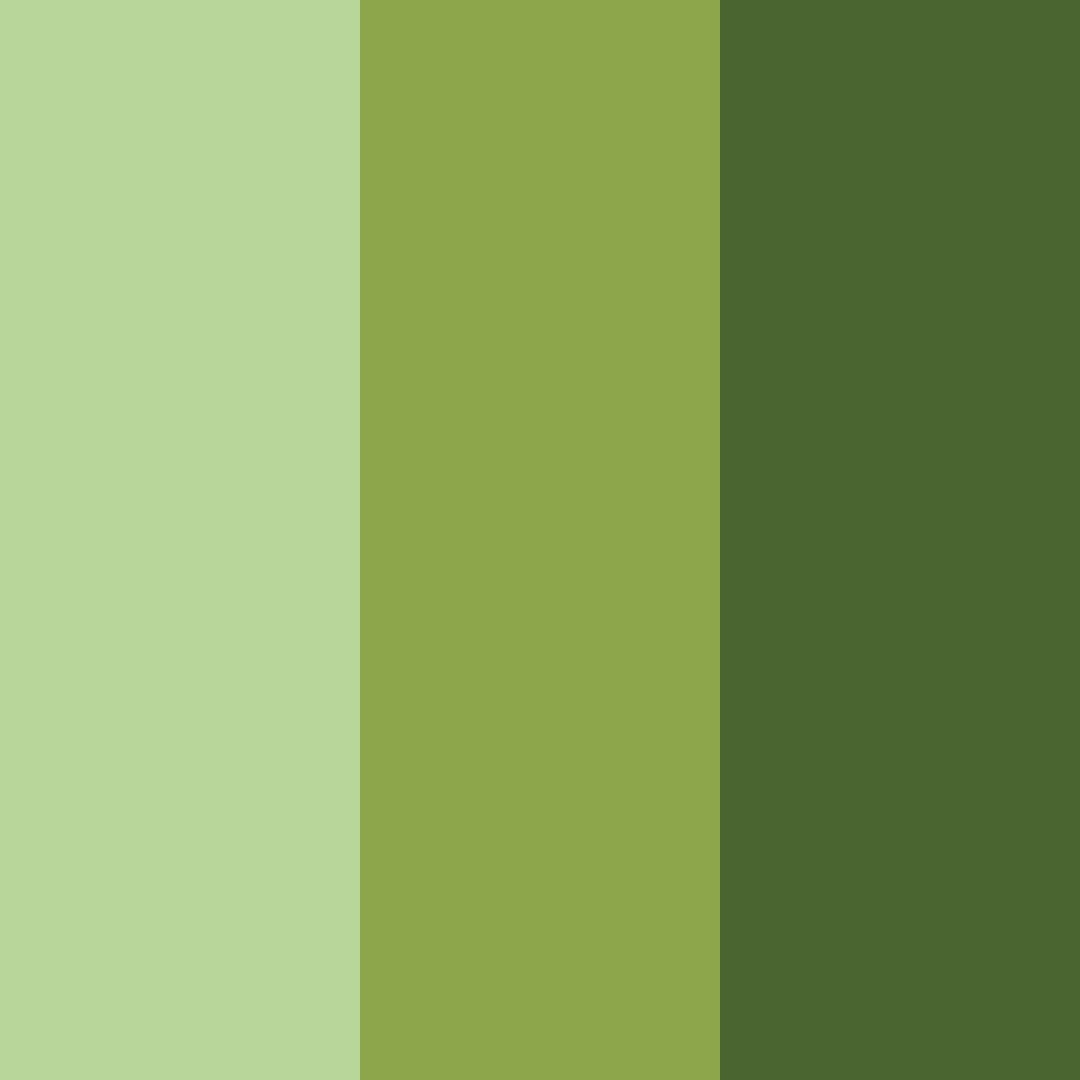 Download green shades color palette PNG image (square)