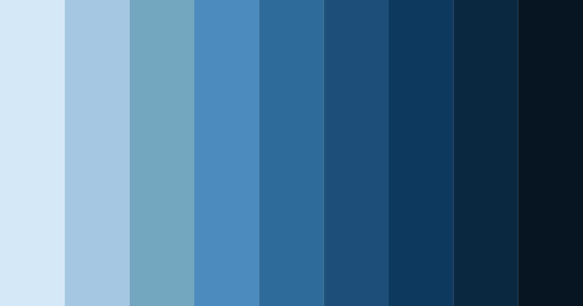 Download blue elegance color palette PNG image (landscape)