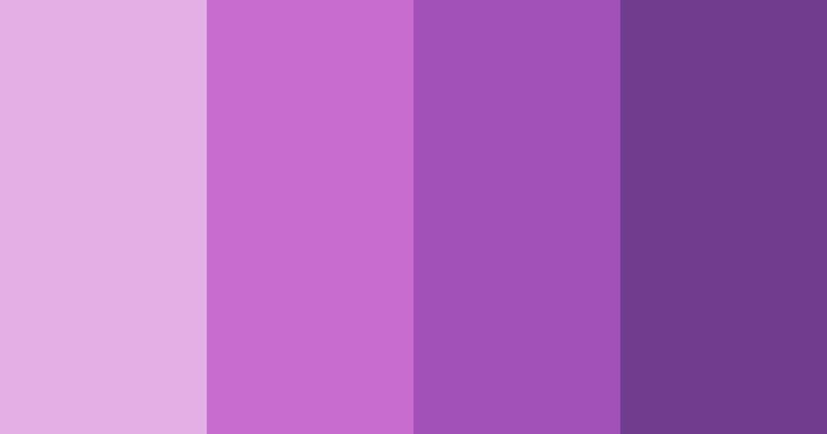 Download mystical lavender dreams color palette PNG image (landscape)