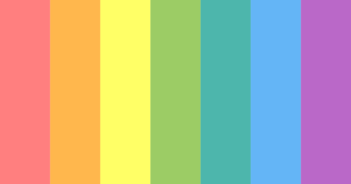 Download vibrant spectrum color palette PNG image (landscape)
