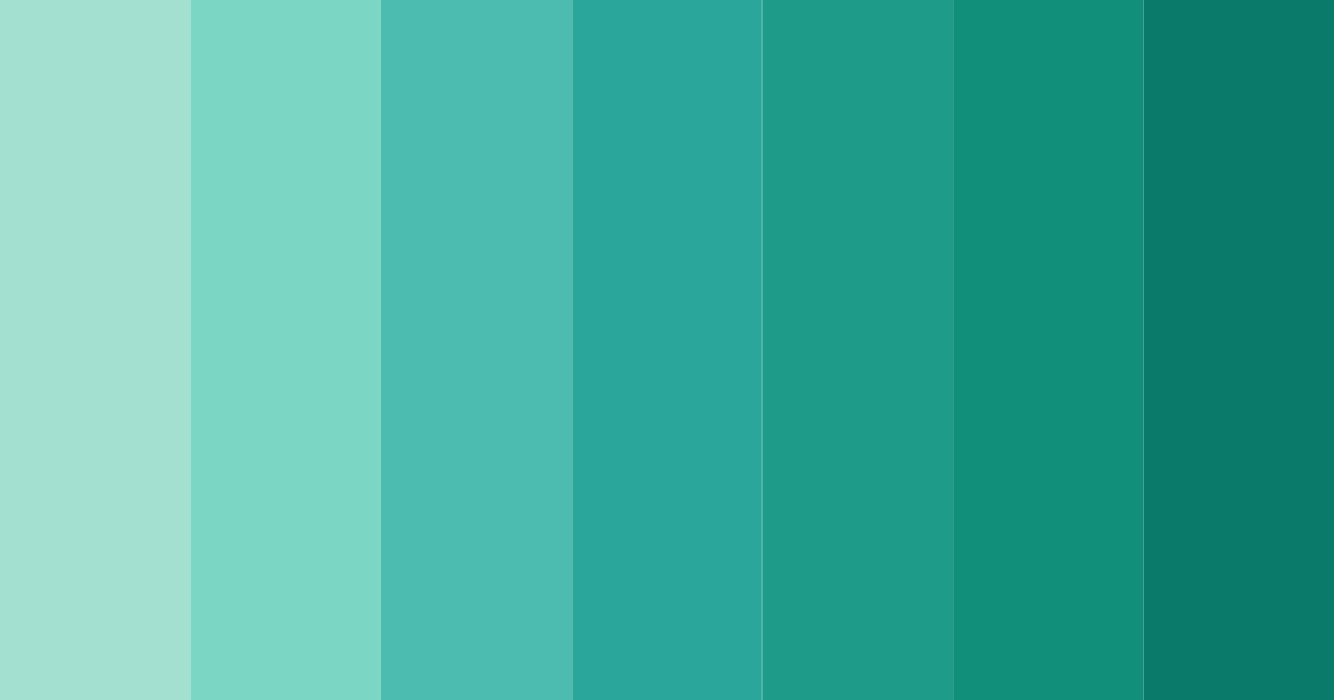 Download emerald tides color palette PNG image (landscape)