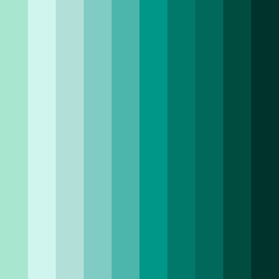Download emerald serenity color palette PNG image (square)