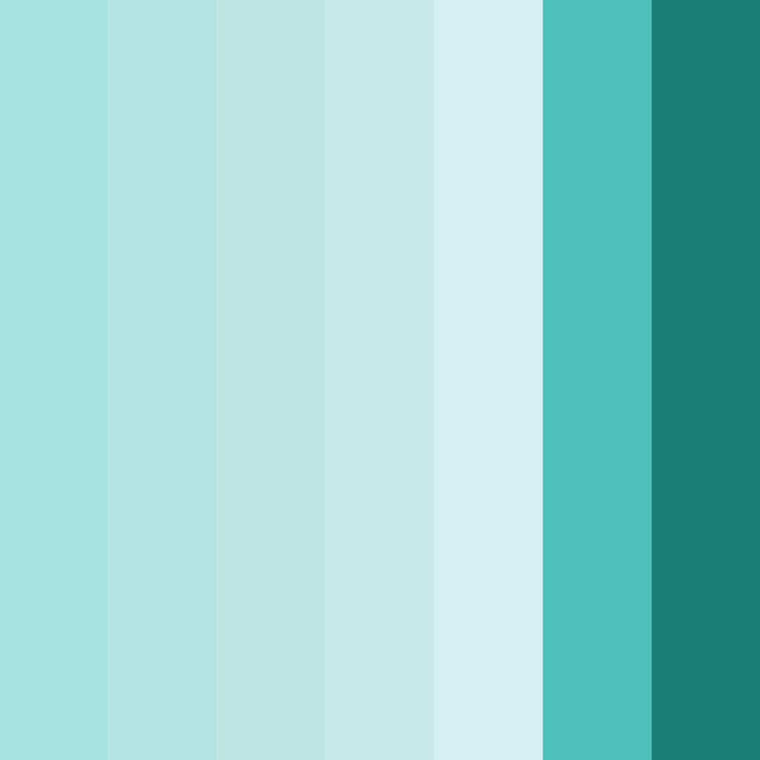 Download teal oasis color palette PNG image (square)