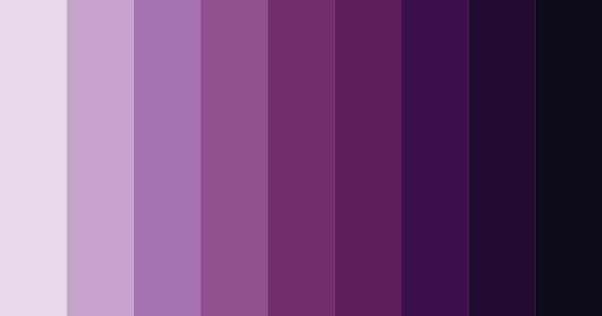 Download dark purple elegance color palette PNG image (landscape)