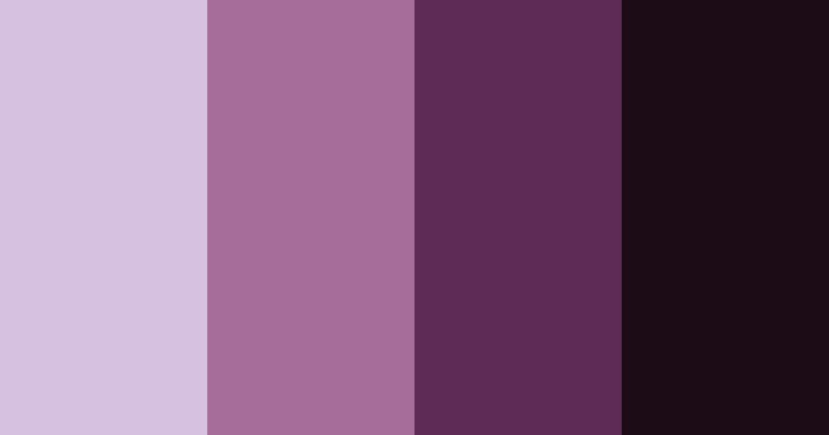 Download dark purple elegance color palette PNG image (landscape)