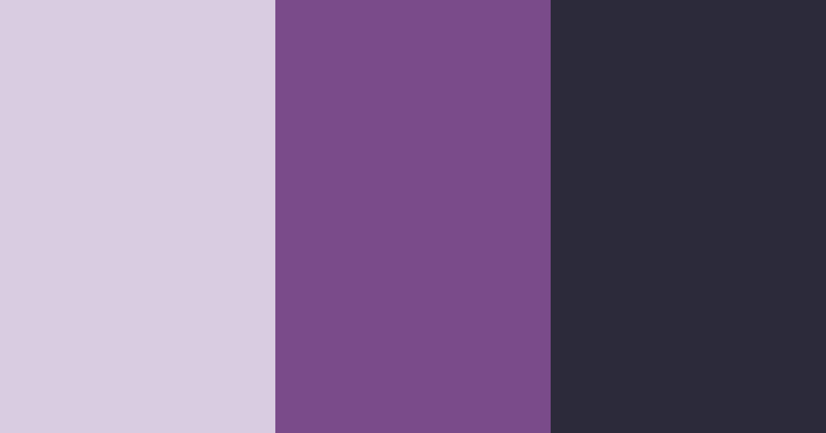 Download dark purple elegance color palette PNG image (landscape)