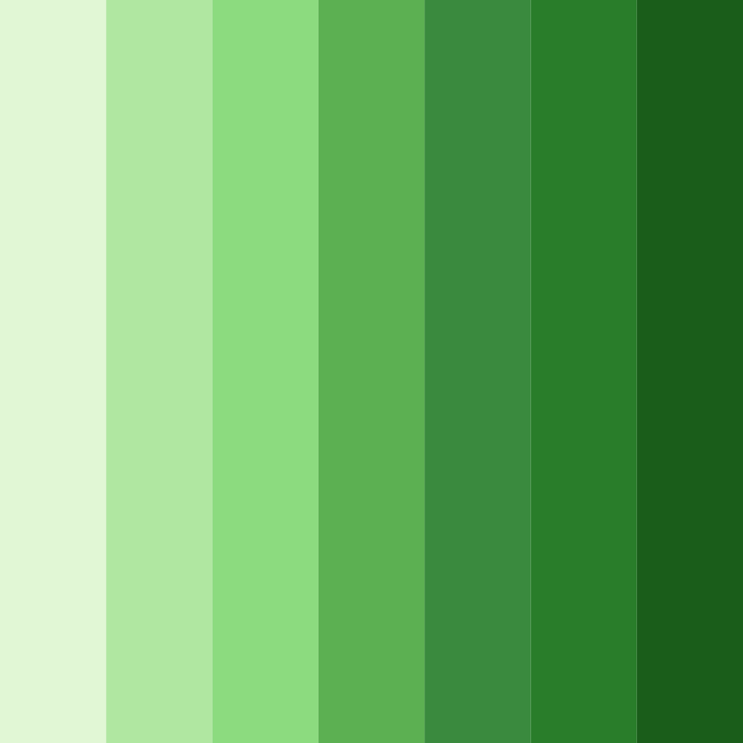 Download linguistic greenscape color palette PNG image (square)