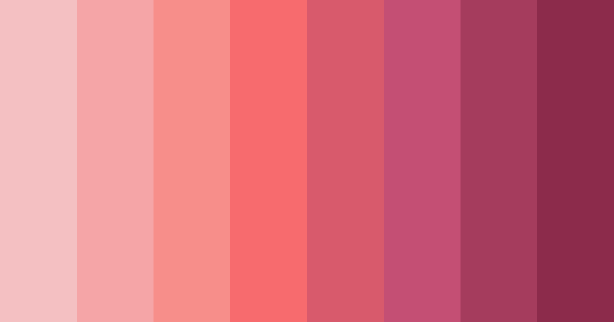 Download pink shades color palette PNG image (landscape)