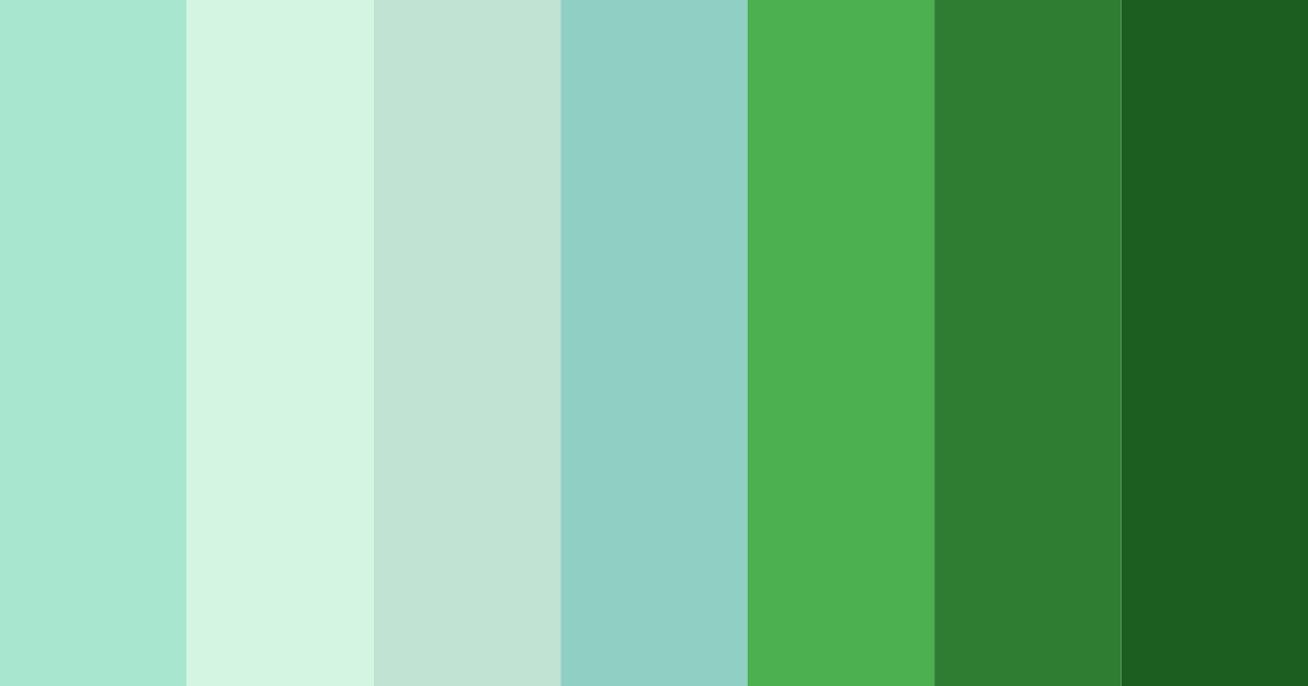 Download verdant harmony color palette PNG image (landscape)