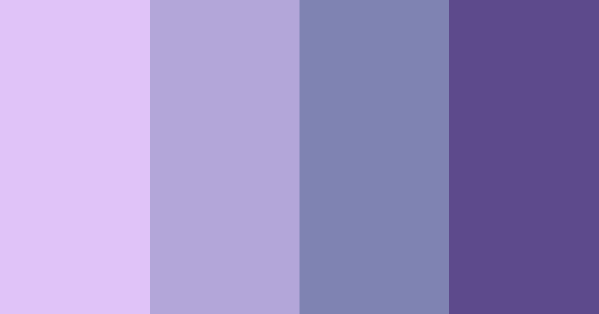 Download chic twilight color palette PNG image (landscape)