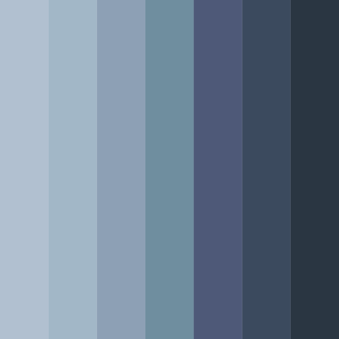 Download oceanic twilight color palette PNG image (square)