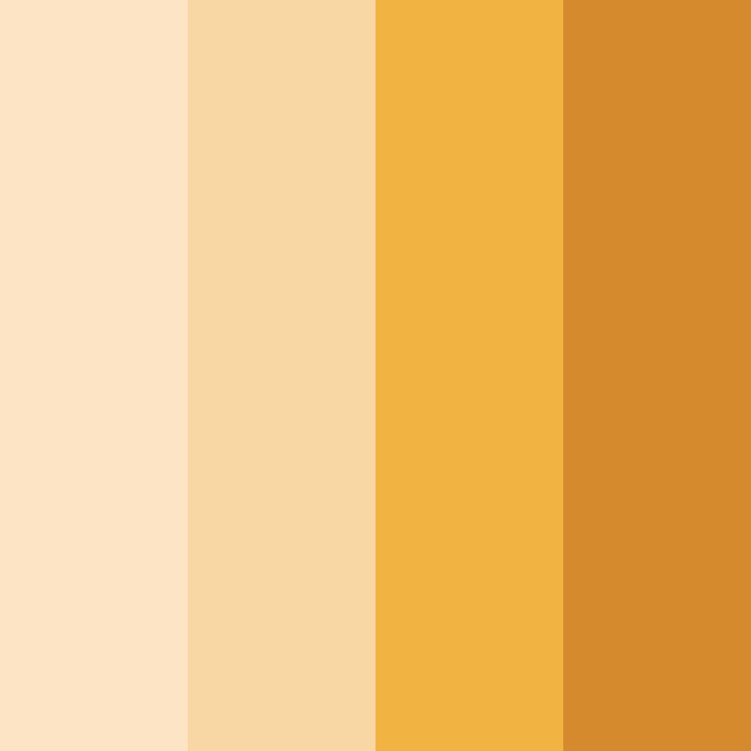 Download warm yellow color palette PNG image (square)