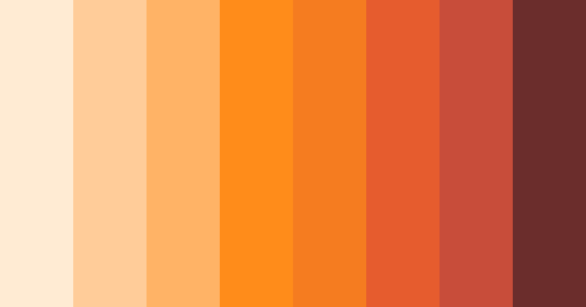 Download orange spring color palette PNG image (landscape)