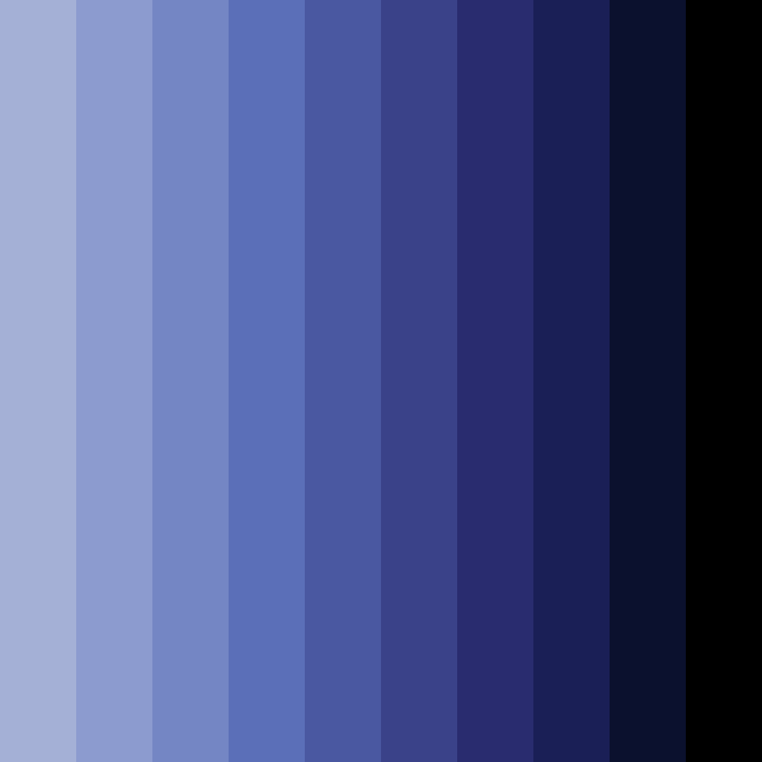 Download midnight melancholy color palette PNG image (square)