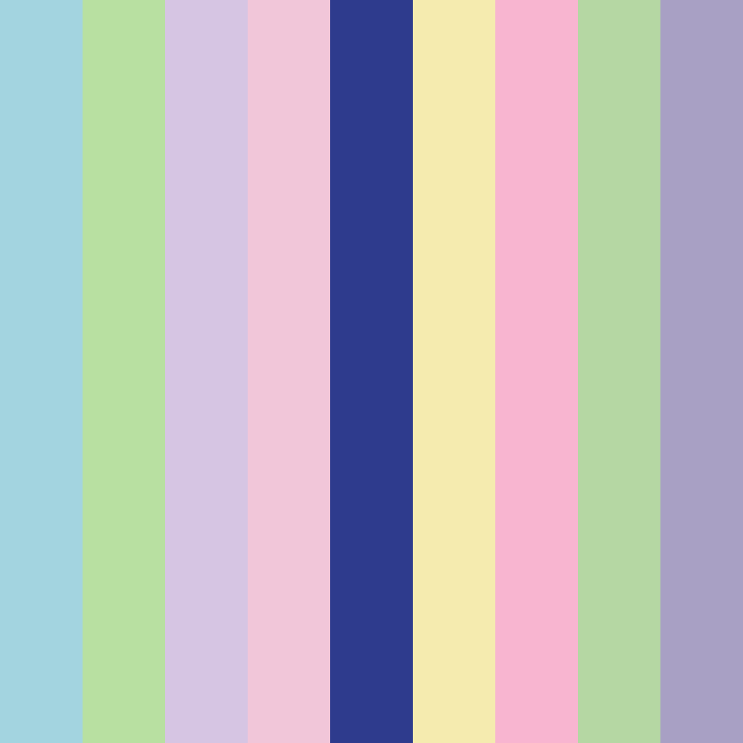 Download whimsical harmony color palette PNG image (square)