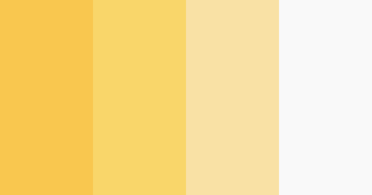 Download yellow sunshine color palette PNG image (landscape)