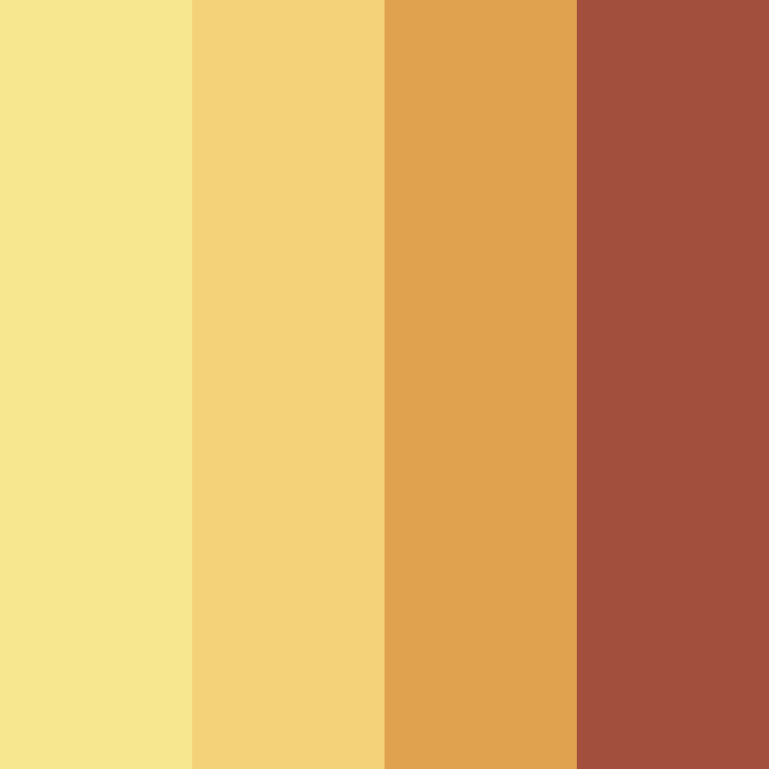 Download golden autumn ember color palette PNG image (square)