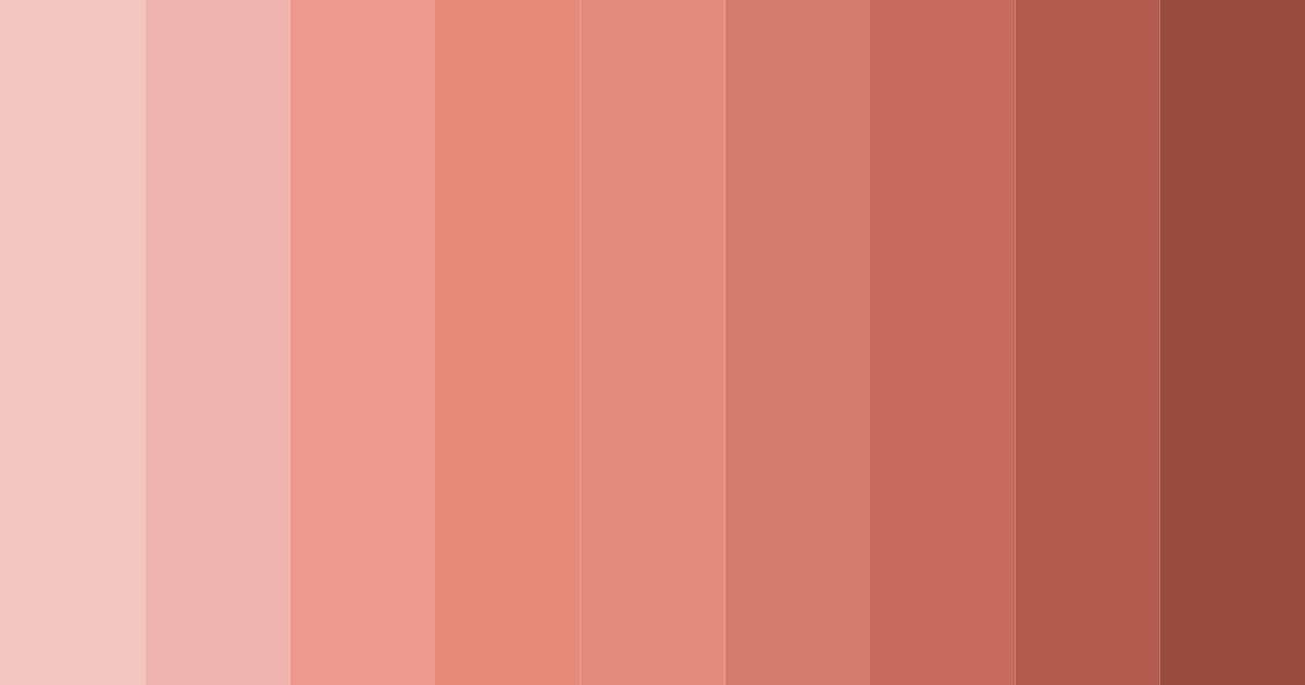 Download coral shades color palette PNG image (landscape)
