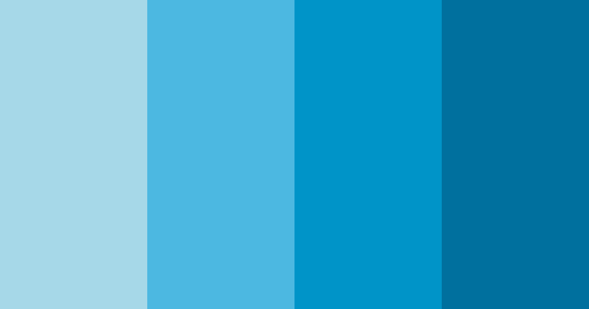 Download ocean blue color palette PNG image (landscape)