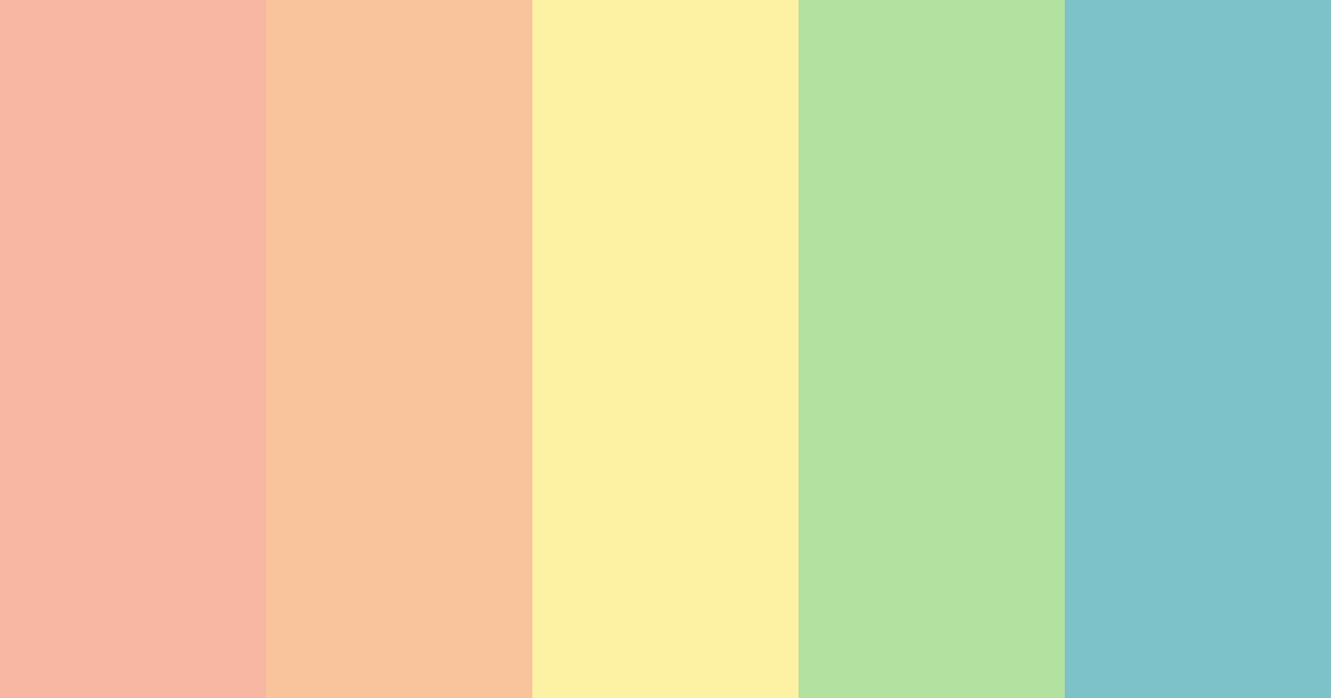 Download whimsical meadows color palette PNG image (landscape)