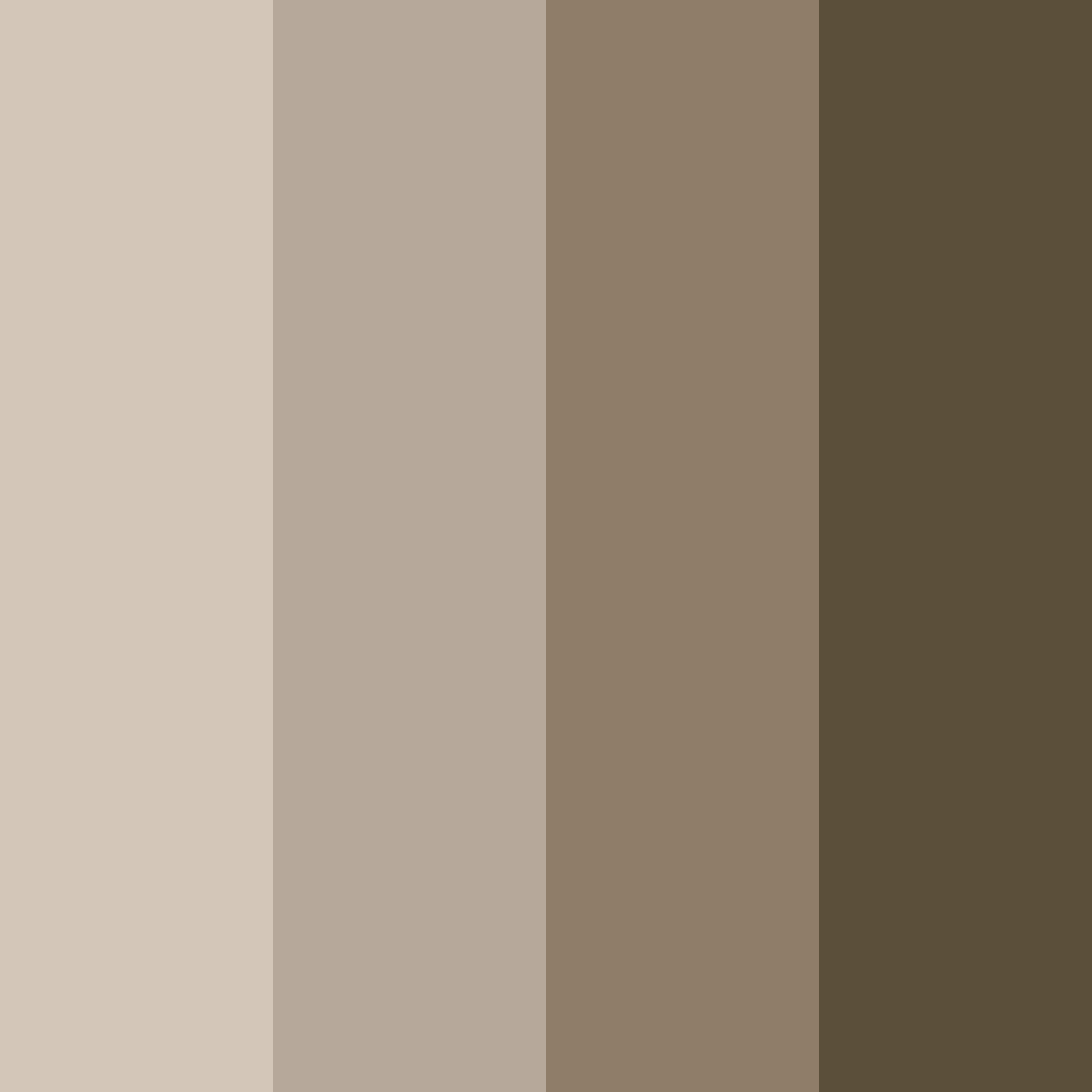 Download earthy elegance color palette PNG image (square)