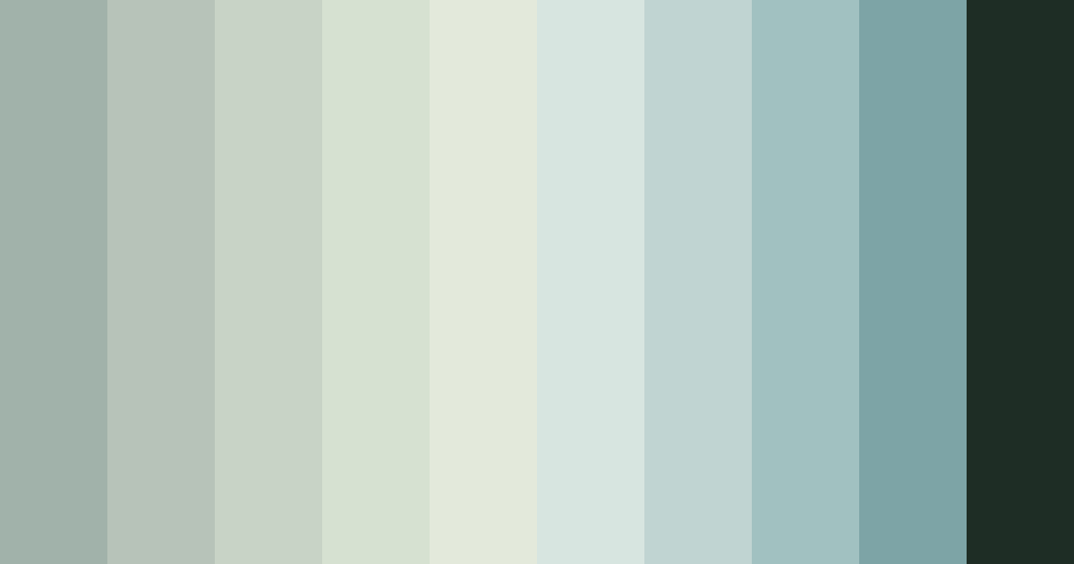 Download whispering forest color palette PNG image (landscape)