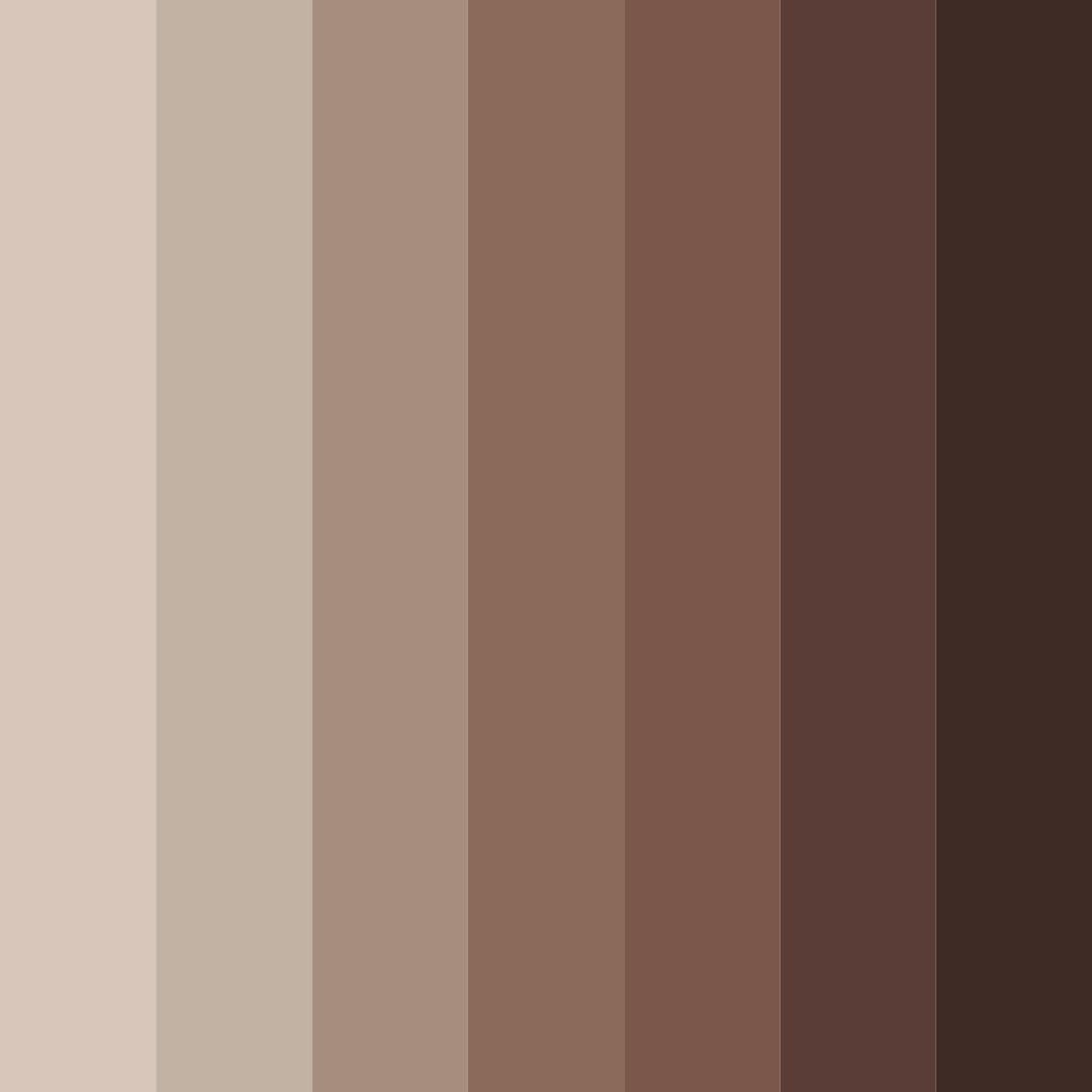 Download shades of taupe color palette PNG image (square)