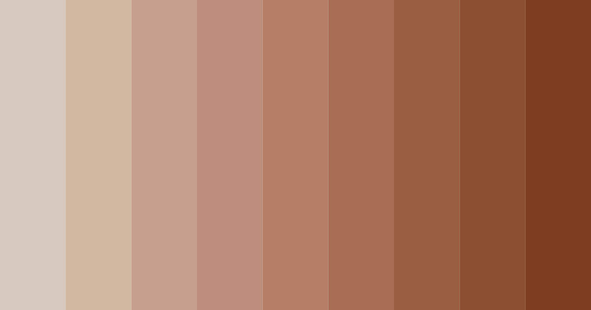 Download taupe tones color palette PNG image (landscape)