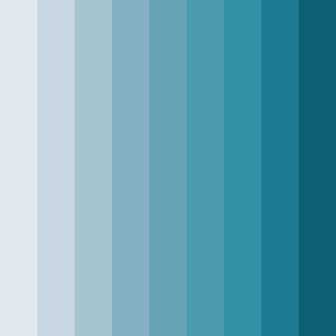 Download serene waters color palette PNG image (square)