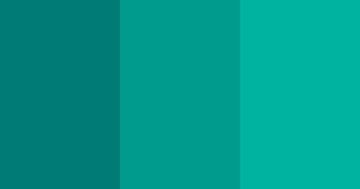Download tropical teal symphony color palette PNG image (landscape)