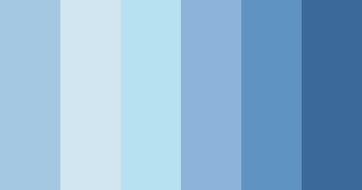 Download pastel blue serenity color palette PNG image (landscape)