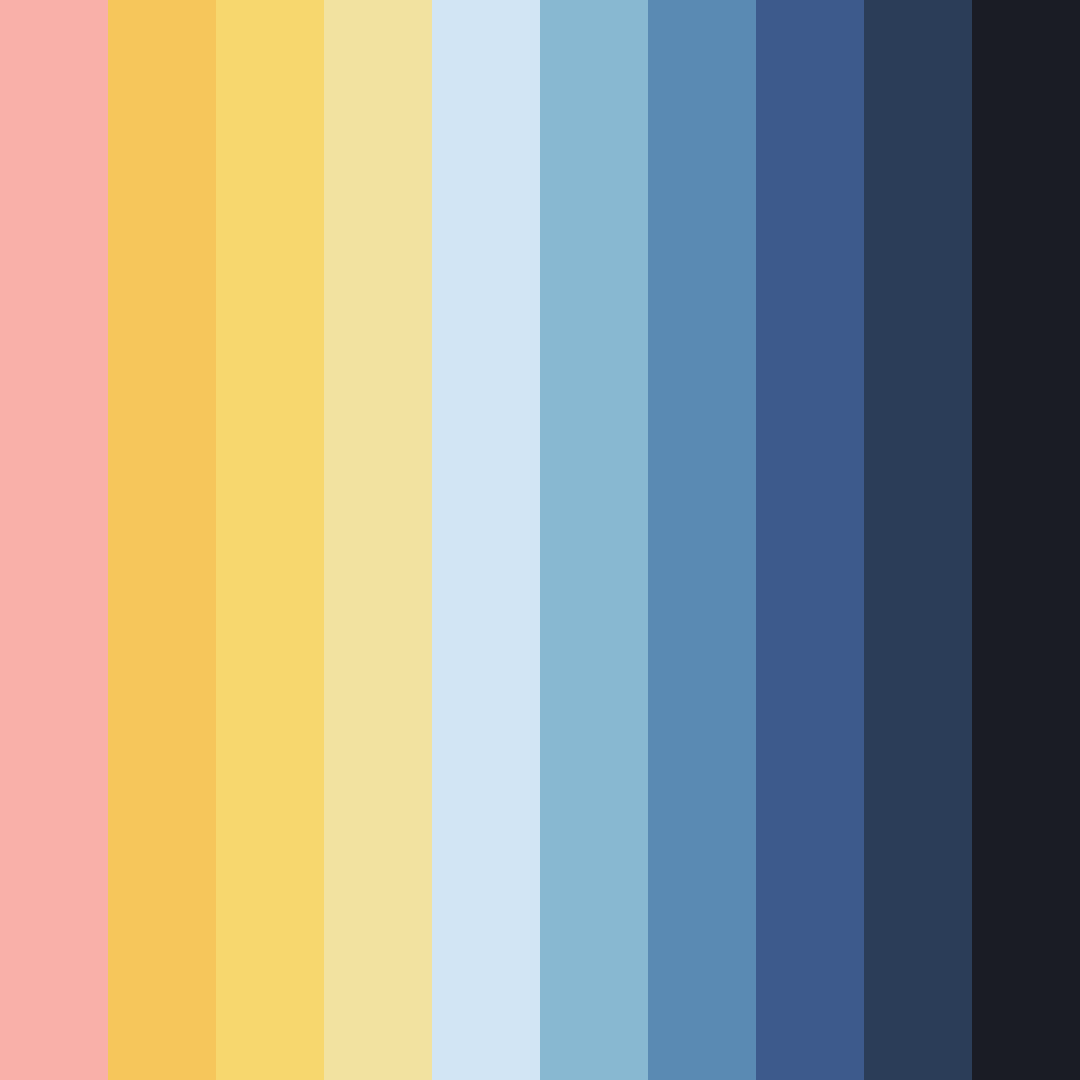 Download blue revolution color palette PNG image (square)