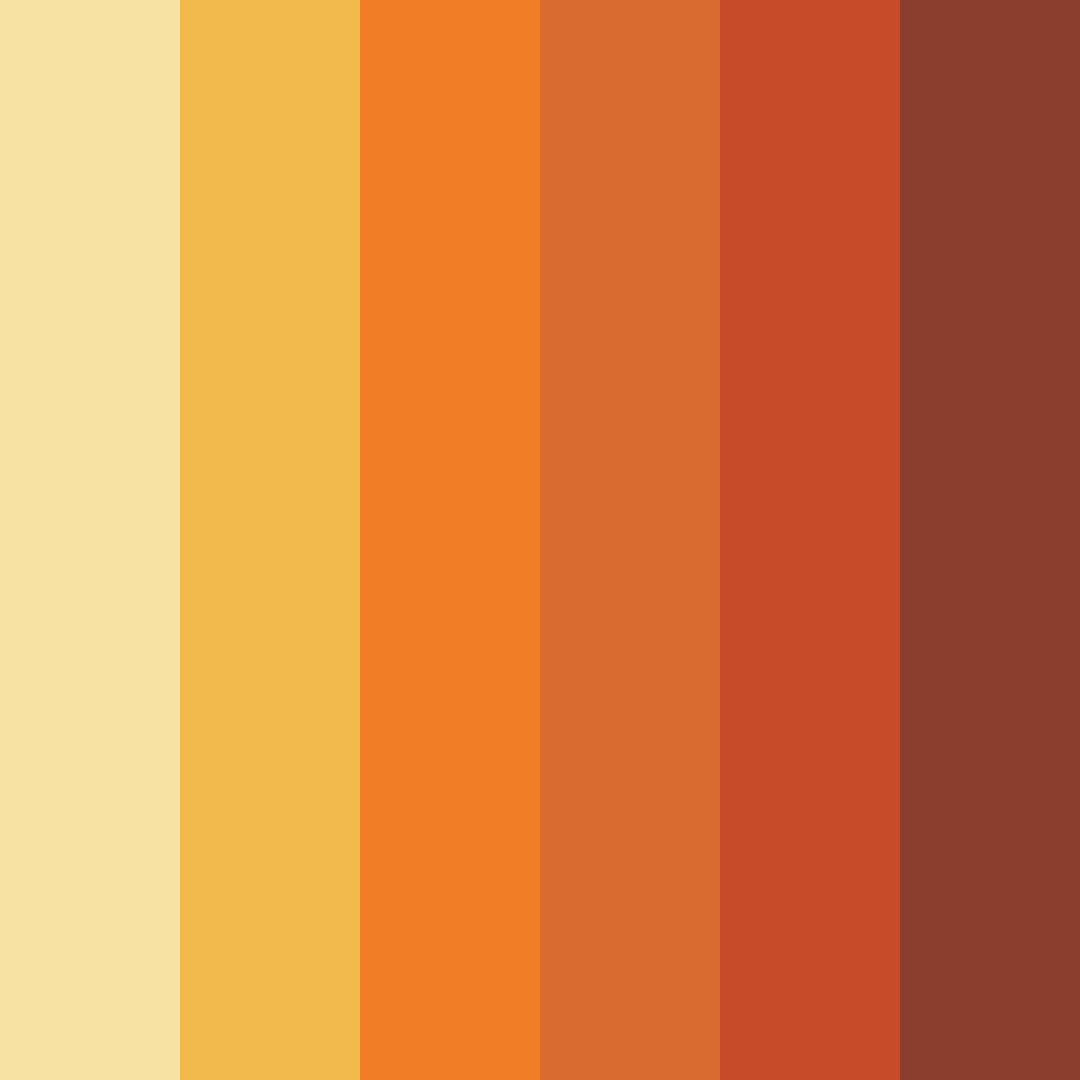 Download autumn harvest color palette PNG image (square)