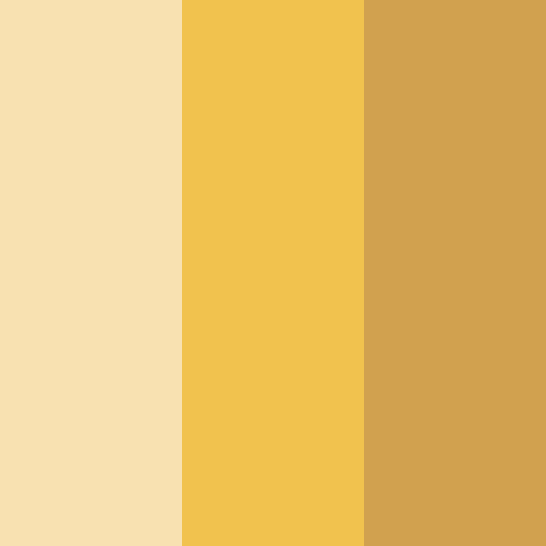 Download creamy gold color palette PNG image (square)