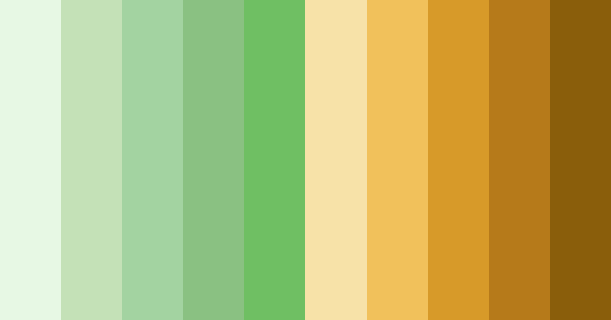 Download green and orange enchantment color palette PNG image (landscape)