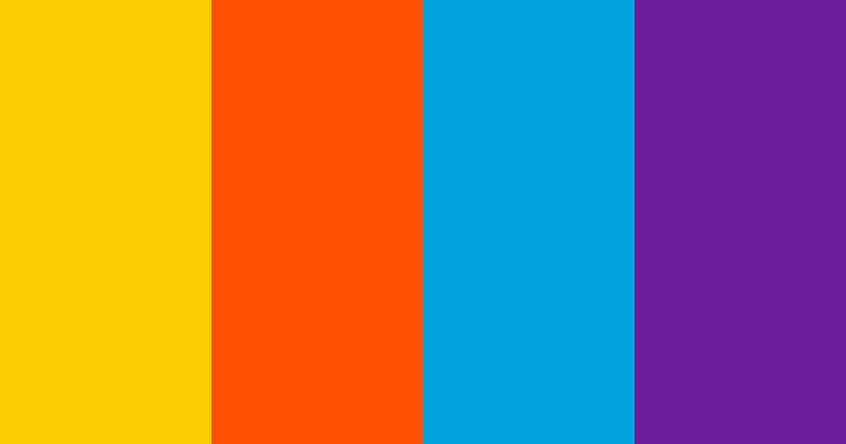 Download vibrant yellow color palette PNG image (landscape)