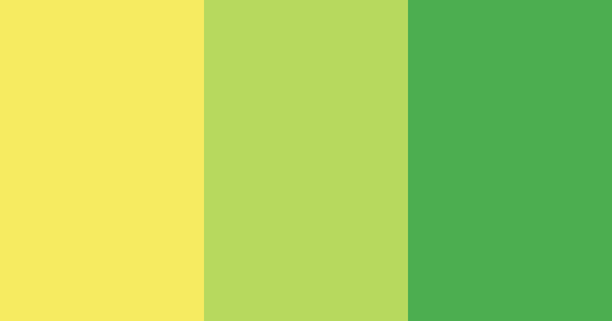 Download yellow green color palette PNG image (landscape)
