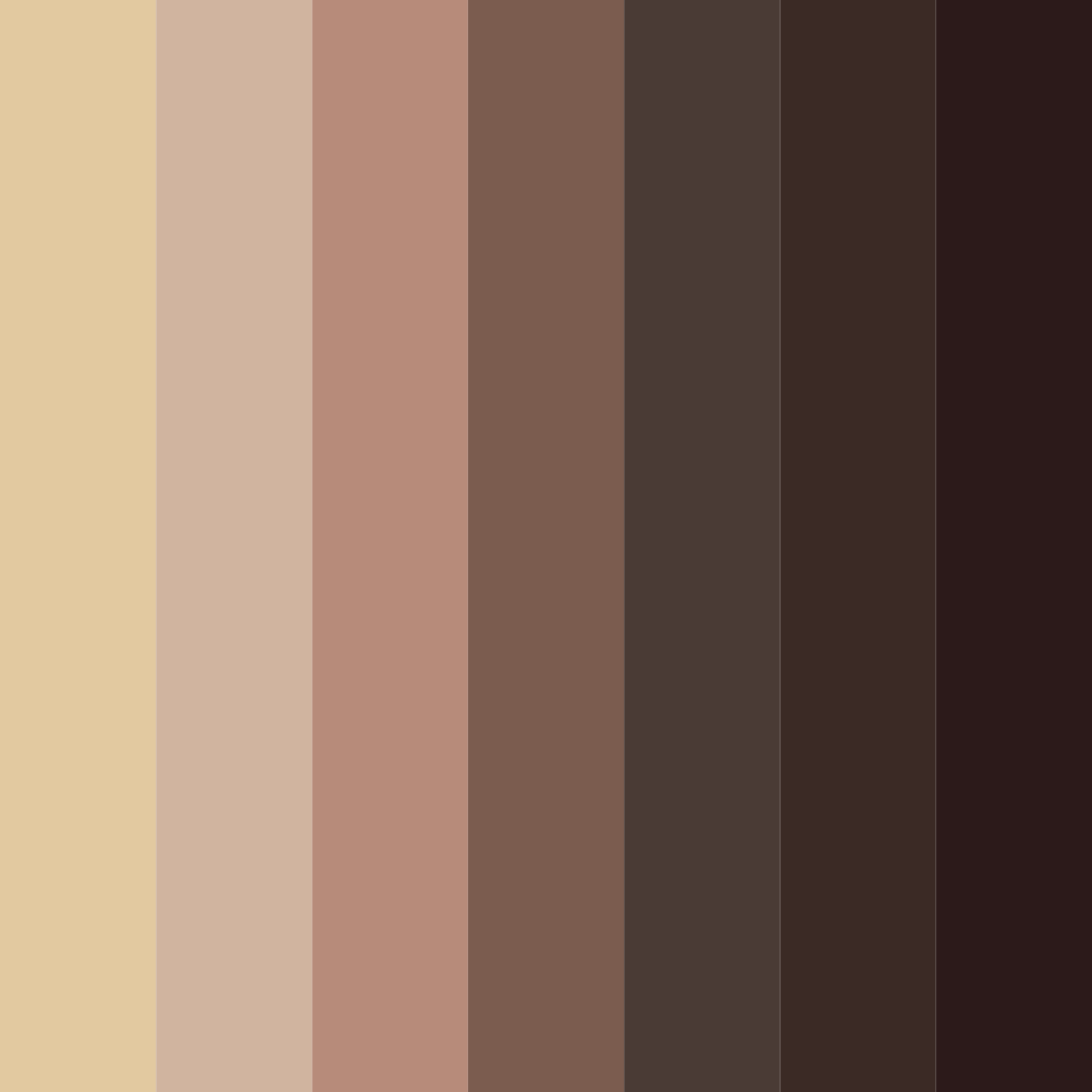 Download brown earth color palette PNG image (square)