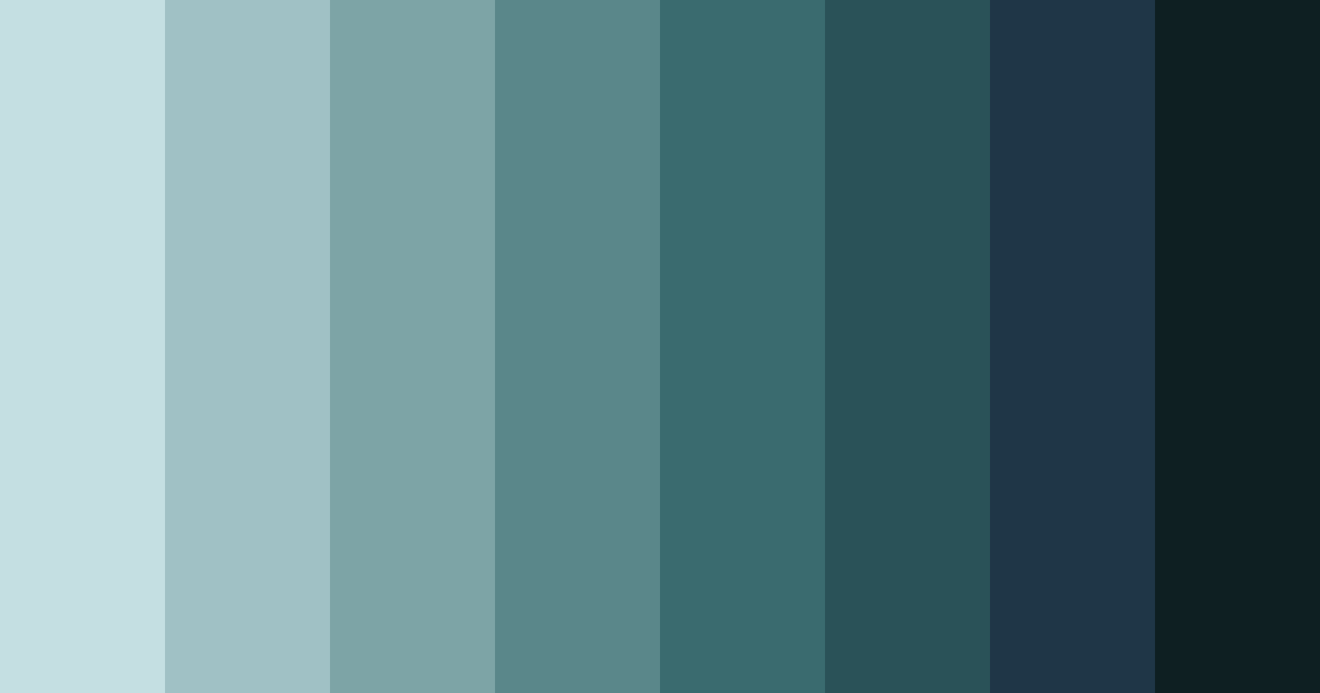 Download deep teal color palette PNG image (landscape)