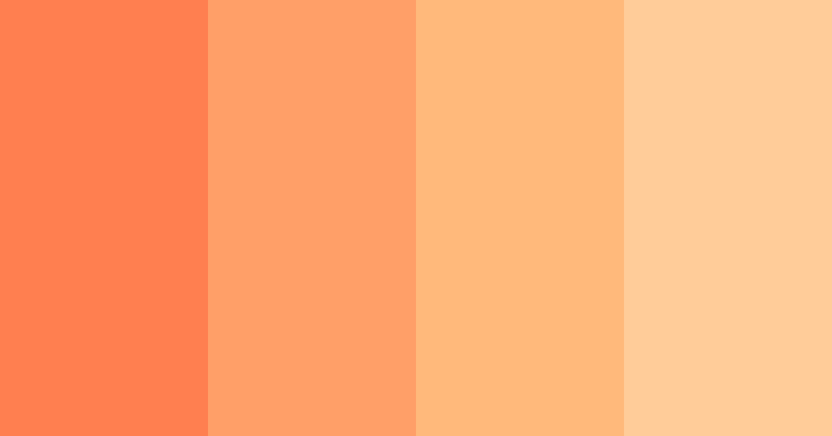 Download vivid coral color palette PNG image (landscape)