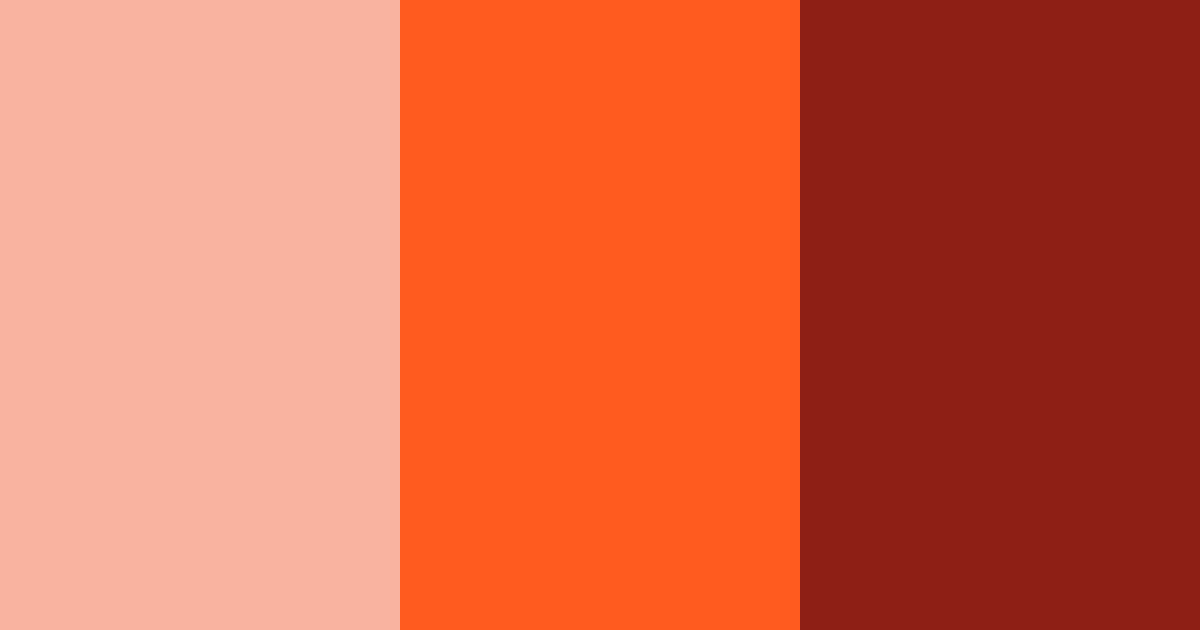 Download red sunset color palette PNG image (landscape)