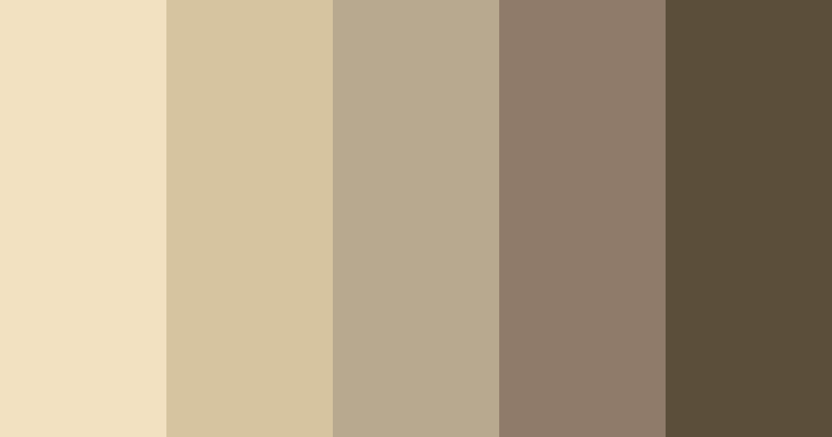 Download vintage brown color palette PNG image (landscape)