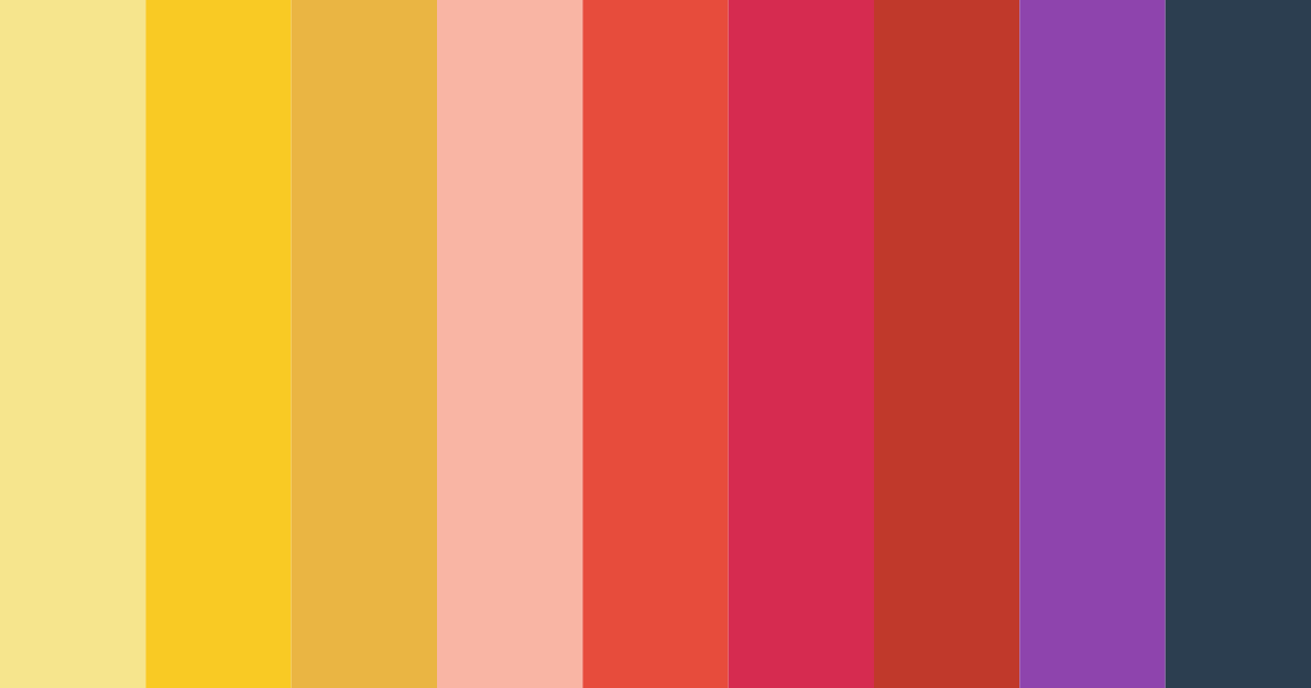 Download sunset serenade color palette PNG image (landscape)