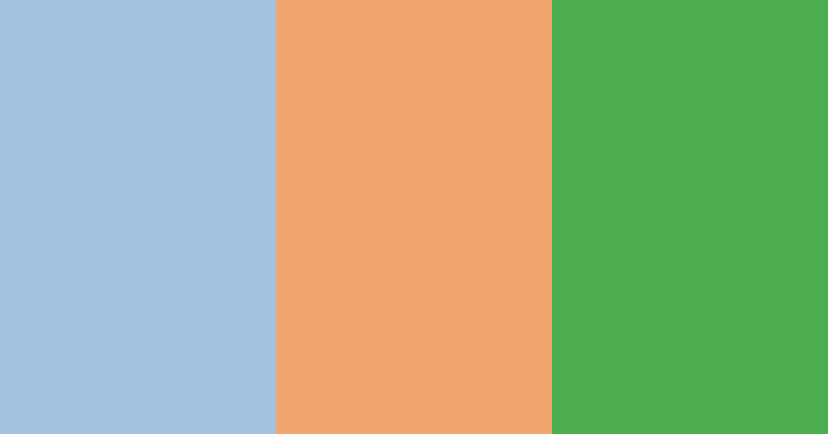 Download blue orange green fusion color palette PNG image (landscape)